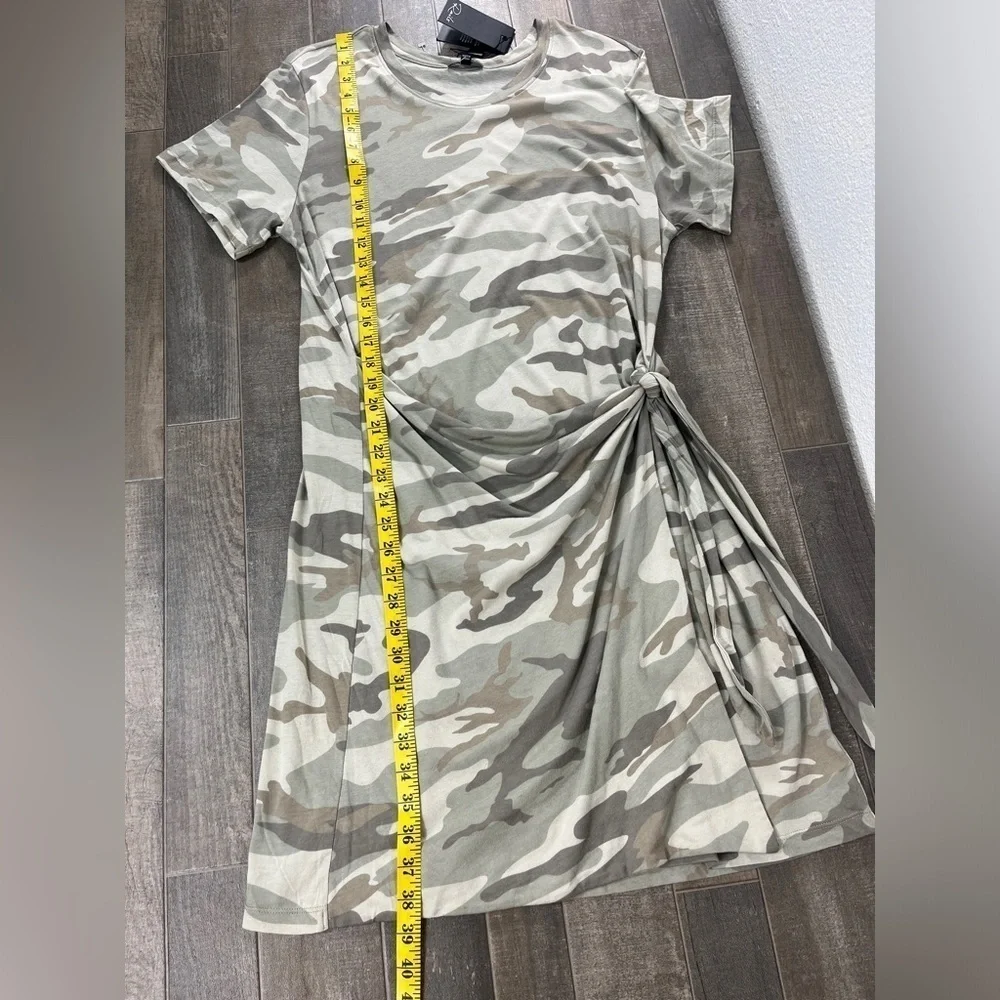NEW Rails Edie Tie Waist T-Shirt Dress Camo